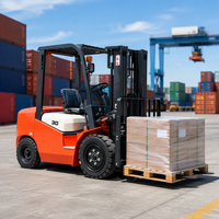 Chariot élévateur diesel 3T certifié TUV Rheinland avec frein à disque humide et cabine à suspension pour terminal de fret en vrac maritime
