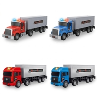 Vente flash : camion de transport à inertie à l'échelle 1:16 avec lumières et sons, grand modèle de camion de fret pour enfants, cadeau pour garçons de 3 ans et plus