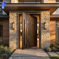 Portes pivotantes en aluminium de luxe, couleur personnalisée haut de gamme, gravées, antivol, design minimaliste, portes d'entrée pour appartement et villa