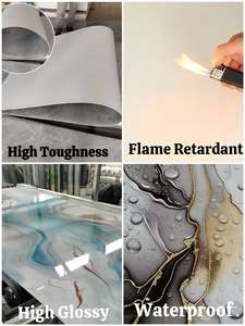 Lámina de Mármol UV de 3*1220*2440 mm, Panel de Pared de Mármol de <span class=keywords><strong>PVC</strong></span> de Alto Brillo, Placas, Planchas, Lámina de Plástico de <span class=keywords><strong>PVC</strong></span>, Decoración de Paredes - Product Image 5