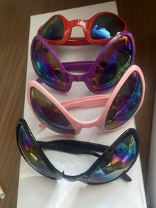 Diadema alienígena verde y gafas antena Marciana diadema cabeza de Bola brillante Boppers plata oro rosa Alien accesorios de disfraz - Product Image 4