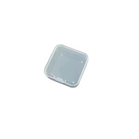 Boîte de rangement transparente carrée pour composants, emballage pour écouteurs, accessoires en plastique PP, bijoux, petite boîte