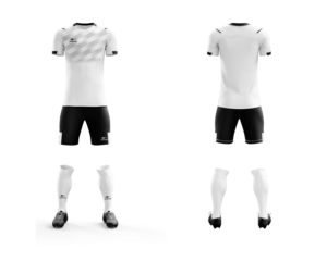 Großhandel Herren Fußball Trikot Trainingsset Rundhals Einfarbig Wärmeübertragungsdruck 100% Polyester 140g Team Uniform Trainingsanzug - Product Image 1