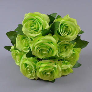 حرير اصطناعي 10 رؤوس باقة ورد زهرة نوعية جيدة سعر المصنع حفل زفاف ديكور داخلي باقة ورد صناعي - Product Image 6