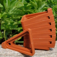 12 pièces antidérapant jardin en plastique Triangle plante Pot pieds pour fleur planteur bas support Riser