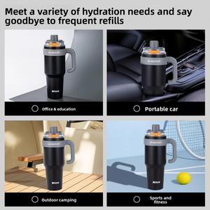 Nuevo Termo de Acero Inoxidable de Gran Capacidad 2026, Taza Portátil con Popote para Hombre, Tamaño Jumbo, Resistente al Hielo - Product Image 4