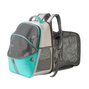 Kinghon Luxury Pet Carrier <b>Backpack</b> Comfortable Ergonomic Expandable Design Ventilated Mesh for Outdoor Zipper Adjustable Cloth - Product Image 3