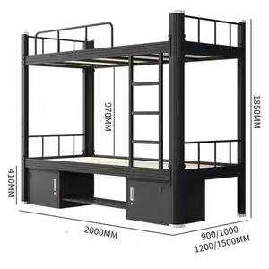 家用家具卧室家具家用学校卧室家具双层床重型金属床