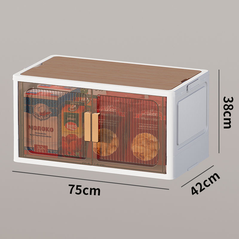 Blanco + té transparente + panel de madera