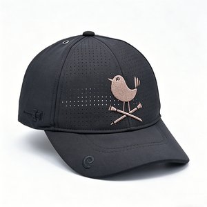 Casquette de baseball personnalisée Birdie Golf, chapeau de sport respirant perforé avec logo brodé, casquette unisexe à séchage rapide et protection solaire - Product Image 2