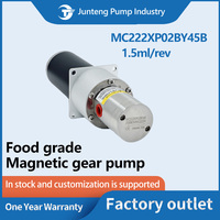 Pompe à engrenages à entraînement magnétique Easy Clean avec moteur à balais pour systèmes d'alimentation en ingrédients de machines à crème glacée