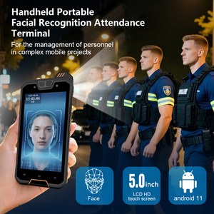 Horloge <span class=keywords><strong>de</strong></span> pointage portable Android IP68 avec reconnaissance faciale, 4G WiFi pour le contrôle des présences des employés et des étudiants - Product Image 1