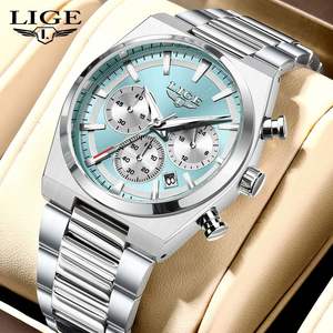 Nuevo Reloj de Moda LIGE LG89200 para Hombre, Multifuncional, con Tres Agujas Pequeñas, Calendario, Luz Nocturna, Cuarzo, Resistente al Agua 2026 - Product Image 1