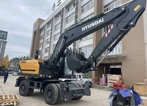 Excavadora de Ruedas Hyundai HW210 Original de 21 Toneladas Usada en Venta con Motor Yanmar, Bomba y Caja de Cambios Hitachi - Product Image 4