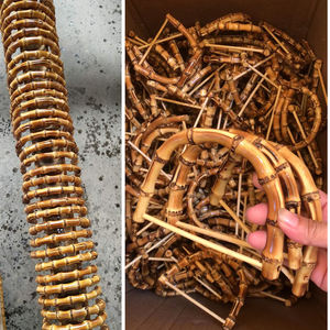 תיק במבוק ראטן טבעי ידית-תיק במבוק אמיתי ידית תיק, עשיית ארנק, אביזרים להחלפה - Product Image 4