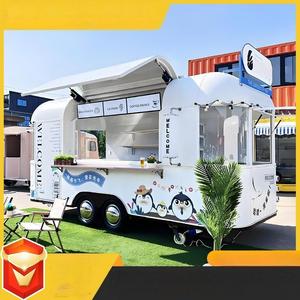 Fully Equipped Chinese Retro Electric Food Cart Mobile Pancake Fried Hot Pot Street Snack Vending Truck - Product Image 6