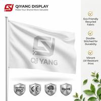 Drapeaux en polyester tricoté personnalisables par sublimation, double face, 3x5 pieds, drapeau personnalisé avec logo, bannière de campagne avec logo, impression personnalisée