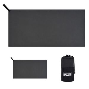 Serviette de sport à séchage rapide en microfibre suédée avec logo personnalisé pour l'exercice - Product Image 4
