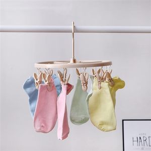 Séchoir à chaussettes multifonctionnel en plastique en forme de pétale, très vendu, avec 12 pinces - Product Image 3