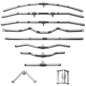Hollow Tricep Press <strong>LAT</strong> <strong>Pulldown</strong> Bar Cable Machine <strong>Attachment</strong>, Curl &amp; Tricep Press Down Bar for Back Arm Muscle Building - Product Image 1