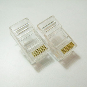 ตัวเชื่อมต่อเครือข่าย Rj45 8p8c ปลั๊กอีเธอร์เน็ต 8 คอร์โลหะผสมทองแดงสำหรับเครือข่ายคอมพิวเตอร์ - Product Image 1