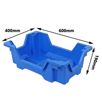 Plateau d'élevage d'insectes empilable en plastique 600x400x145mm Larves de vers de farine Bsf Plateau d'élevage