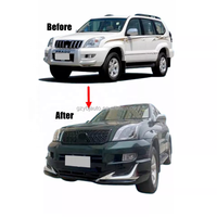 Accesorios para Automóviles YBJ, Kit de Carrocería Facelift para Prado FJ120 2003-2009 GRJ120, Faros Delanteros y Traseros LED LC120