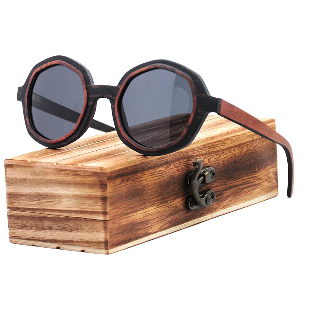 Wooden Sunglasses Fashion Accessories Bamboo Wood Sunglasses Envoirmental Festival Gift