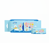 Tisu Basah Mini Grosir Kemasan Kecil 10pcs 20pcs  Tisu Wangi Custom Label Pribadi untuk Tas
