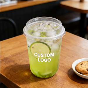 36oz 300cc Single Wall 90mm Diameter <b>Plastic</b> Juice <b>Cups</b> for Tea Ice Smoothie Juice Drinks - Product Image 2