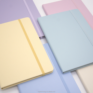 Tùy chỉnh Macaron Màu sắc A5 kinh doanh máy tính xách tay 100 sheets da Bìa chủ đề may ràng buộc in logo cho văn phòng đặt hàng số lượng lớn - Product Image 2