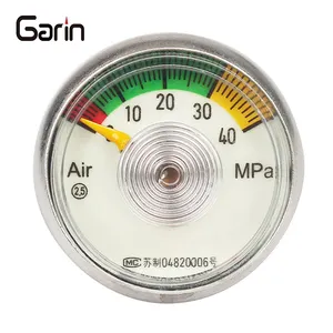 Dial tekanan 35MM 40MPA, pengukur tekanan tinggi harga bagus, digunakan untuk silinder Gas tekanan tinggi