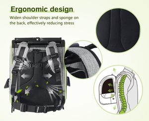 Sac à dos extensible pour chat, pour chats de grande taille jusqu'à 18 livres, sac à dos pliable pour animaux de compagnie, sac de transport pour chien pour les voyages et la randonnée - Product Image 2