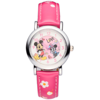 Montre pour enfants en alliage de dessin animé, cadran personnalisé, aiguilles à mouvement quartz, bracelet en cuir, cadeau pour enfants, OEM ODM