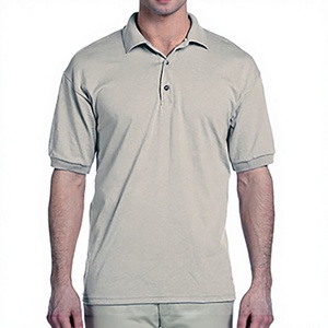 Chemise décontractée pour homme en coton 100% tricoté, brodée, à séchage rapide, manches courtes, bleu turc, élégante et douce - Product Image 1