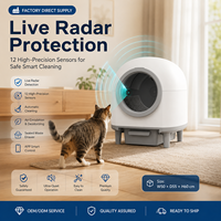 Litière pour chats entièrement fermée et autonettoyante en gros |   Prix d'usine Induction automatique |   ABS Grande Capacité Écologique