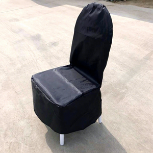<strong>BLACK</strong> FITTED <strong>CHAIR</strong> <strong>COVER</strong> - Product Image 1