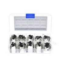 Kit assorti de diodes redresseuses, 10 valeurs, 100 pièces, 1N4001, 1N4002, 1N4003, 1N4004, 1N4005, 1N4006, 1N4007, 1N5817, 1N5818, 1N5819, avec boîte