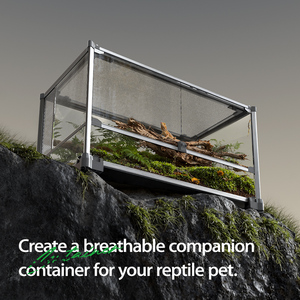 Terrario Apilable de Doble Puerta Cleen <span class=keywords><strong>Yee</strong></span> 2.0 para Reptiles, Tortugas, Geckos Leopardo, Lagartos, Serpientes, Geckos Crestados, Tanque de Selva Tropical - Product Image 2