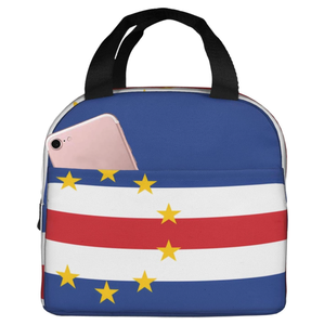 Sac fourre-tout portable pour pique-nique en plein air <span class=keywords><strong>Cap</strong></span>-<span class=keywords><strong>Vert</strong></span>, sac à repas avec drapeau national pour voyage, pique-nique, école, bureau, personnalisable - Product Image 2