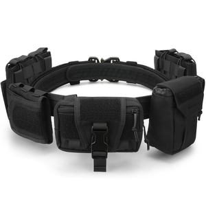 Ceinture tactique de sécurité en nylon noir pour hommes, avec logo personnalisé, uniforme, ensemble de ceinture de service, avec boucle, Guangdong - Product Image 2