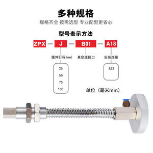 Ventosa Robótica Industrial de Alta Succión con Ventosas de Silicona de Una/Doble Capa y Entrada de Aire Lateral - ZPX100/125H/HB - Product Image 2
