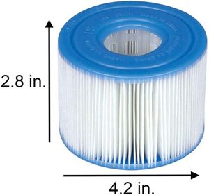 Cartouches de filtre de remplacement en dacron pour spa gonflable <span class=keywords><strong>Intex</strong></span> 29011E Type <span class=keywords><strong>S1</strong></span> PureSpa Easy Set (6 filtres) bleu et blanc - Product Image 4