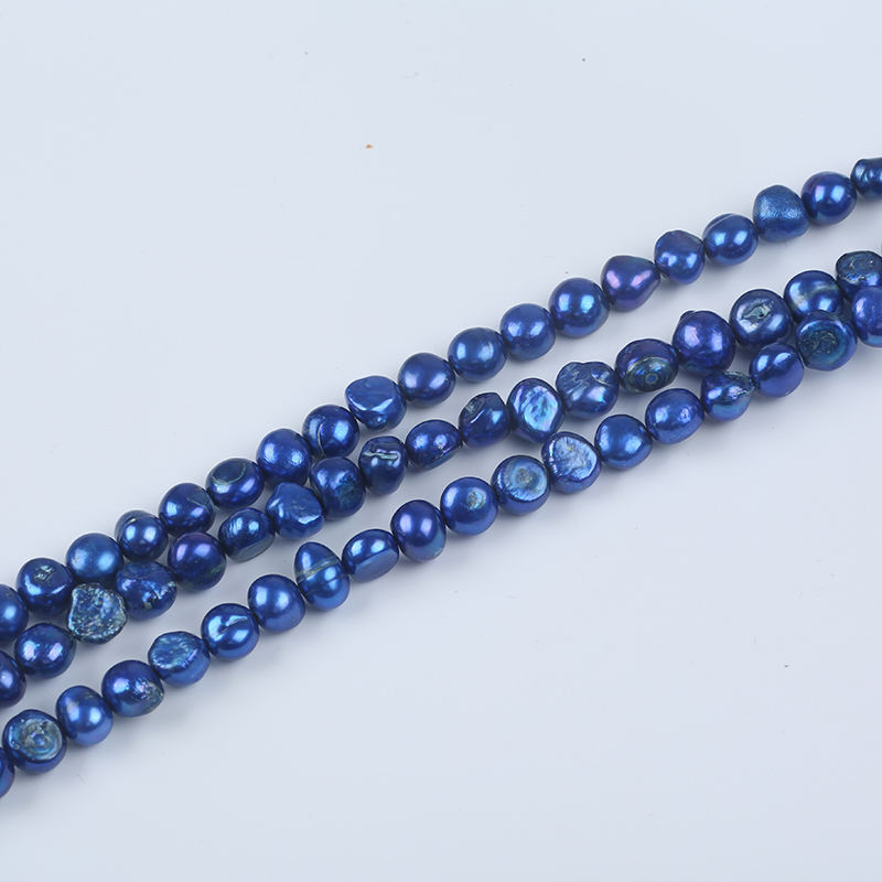 Perle Barocche Naturali D'acqua Dolce Multicolori Da 8-9 Mm - Foto 9