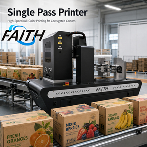 เครื่องพิมพ์กล่องกระดาษ Faith HP A4 Single Pass สำหรับโรงงานบรรจุภัณฑ์ พิ<span class=keywords><strong>ม</strong></span>พ์โลโก้ คิวอาร์โค้ด บาร์โค้ด รูปภาพลงบนกล่องกระดาษโดยตรง - Product Image 1
