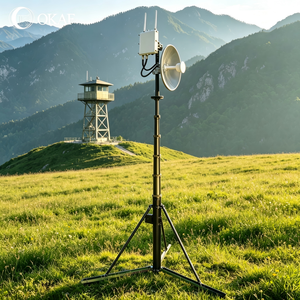 Mástil Telescópico Manual OKAF de Aleación de Aluminio con Manivela, Capacidad de Carga de 20 kg, para CCTV, Telecomunicaciones, Luces LED, Antena, <span class=keywords><strong>Torre</strong></span> de 19 m/<span class=keywords><strong>s</strong></span> - Product Image 1