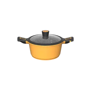 BESCO OEM Classic Plus Series Nonstick Aluminum Casserole Stewing Cookware Casserole Pot with Detachable Handle Oven Compatible