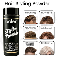 Poudre coiffante pour homme Oalen Private Label, fini mat naturel, application facile, sans effet gras, poudre texturisante pour cheveux, volume instantané