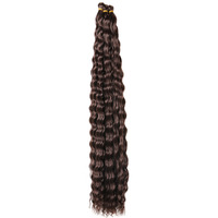 Cheveux à tresser Deep Wave Twist 30 pouces 120g, fibre ignifuge pour tresses au crochet, double trame machine, différentes couleurs