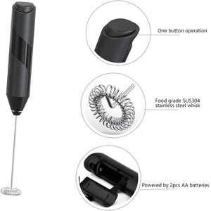 J & R utensilios eléctricos de cocina máquina de café expreso portátil fabricante de capuchino Espumador de leche con agitador de grado alimenticio - Product Image 3